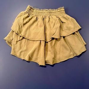 Cami Green Tiered Aerie Skirt